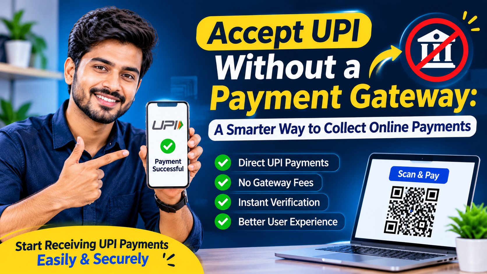 Accept UPI Without a Payment Gateway | JaduPe
